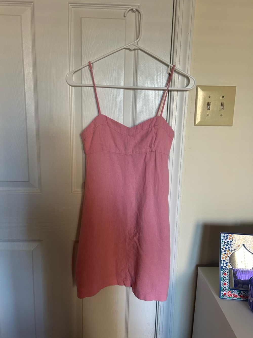 ZARA Pink Spaghetti-Strap Summer Dress